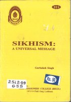 Sikhism a universal message Book