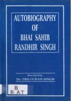 Autobiography of Bhai Sahib Randhir Singh Book